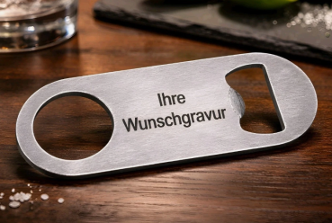 Flaschenöffner Groß Schlüsselanhänger Edelstahl mit Wunschgravur Versandkostenfrei